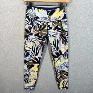 Sweaty Betty The Power 7/8 Leggings Womens XS Palm Floral EUC